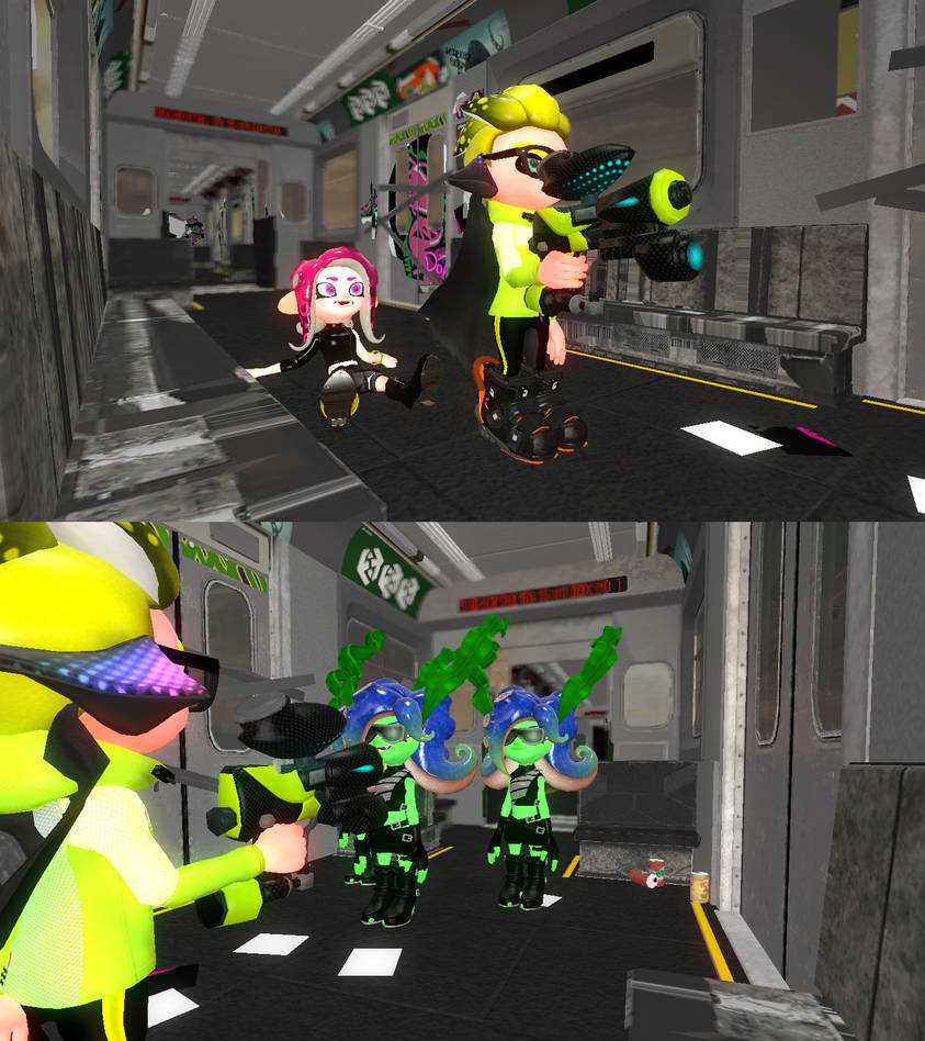Fighting Sanitized Octoling by ItsDaMutoWeeb on DeviantArt