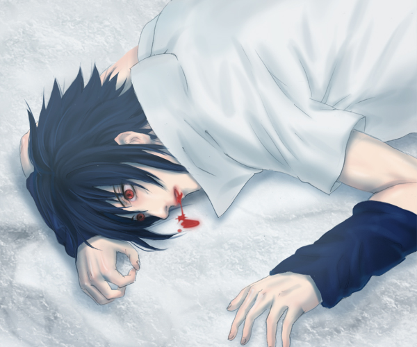 Sasuke spit blood by iruko1120 on DeviantArt