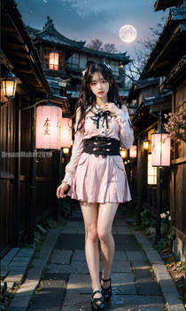 No.133 Jirai Kei Fashion in Kyoto Old Town 60p