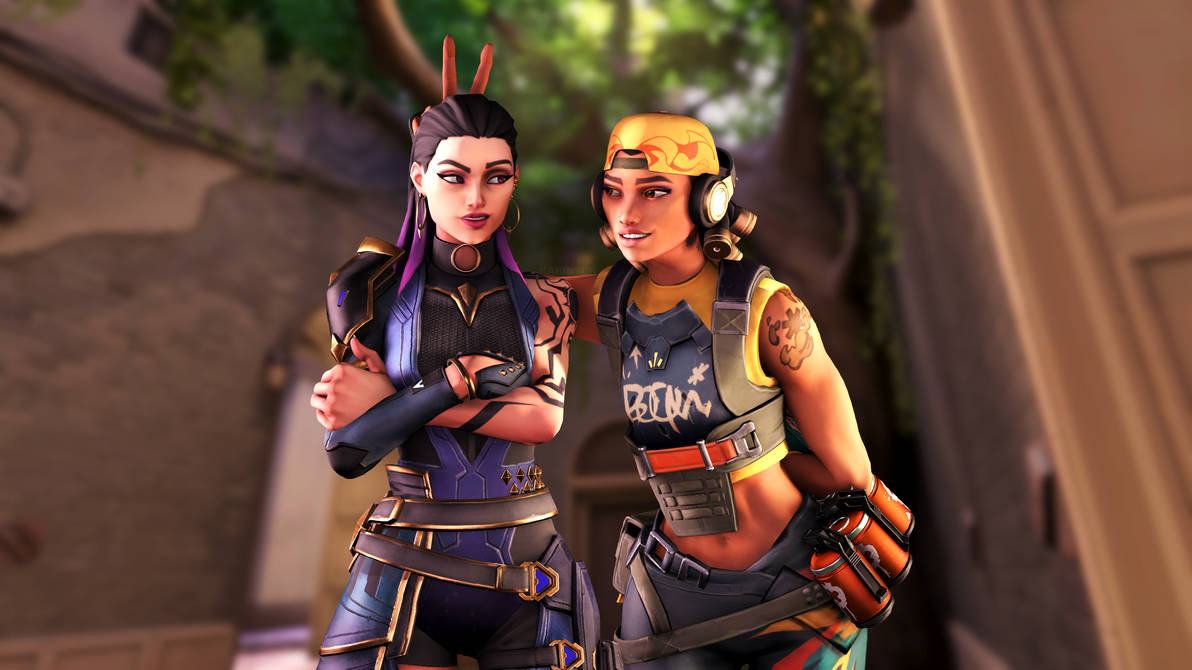 Reyna Raze Neon VALORANT | Reyna and Raze by karinscr on DeviantArt
