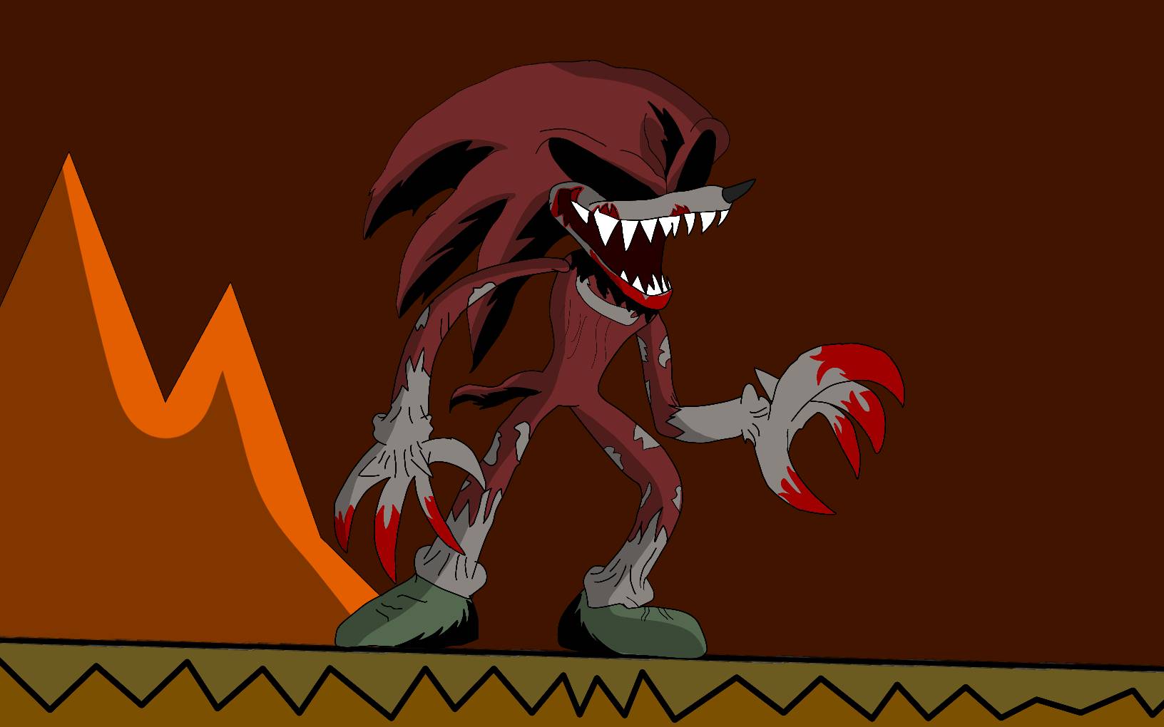 EXE as knuckles by frostthepolarbear on DeviantArt