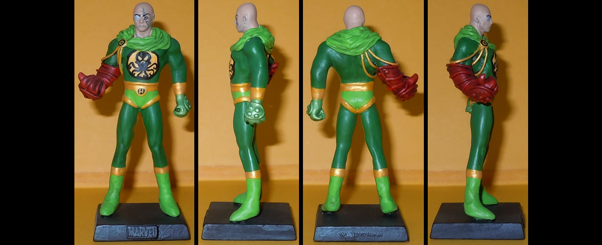 Baron Von Strucker custom figurine red gauntlet