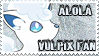 Alola Vulpix Fan Stamp by natsumigurl