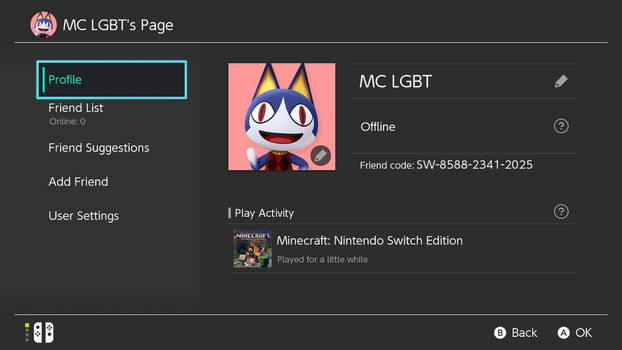 Minecraft Switch LGBTQ Profile