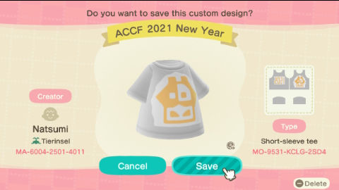 New Years 2021 Shirt from ACCF recreated in NH