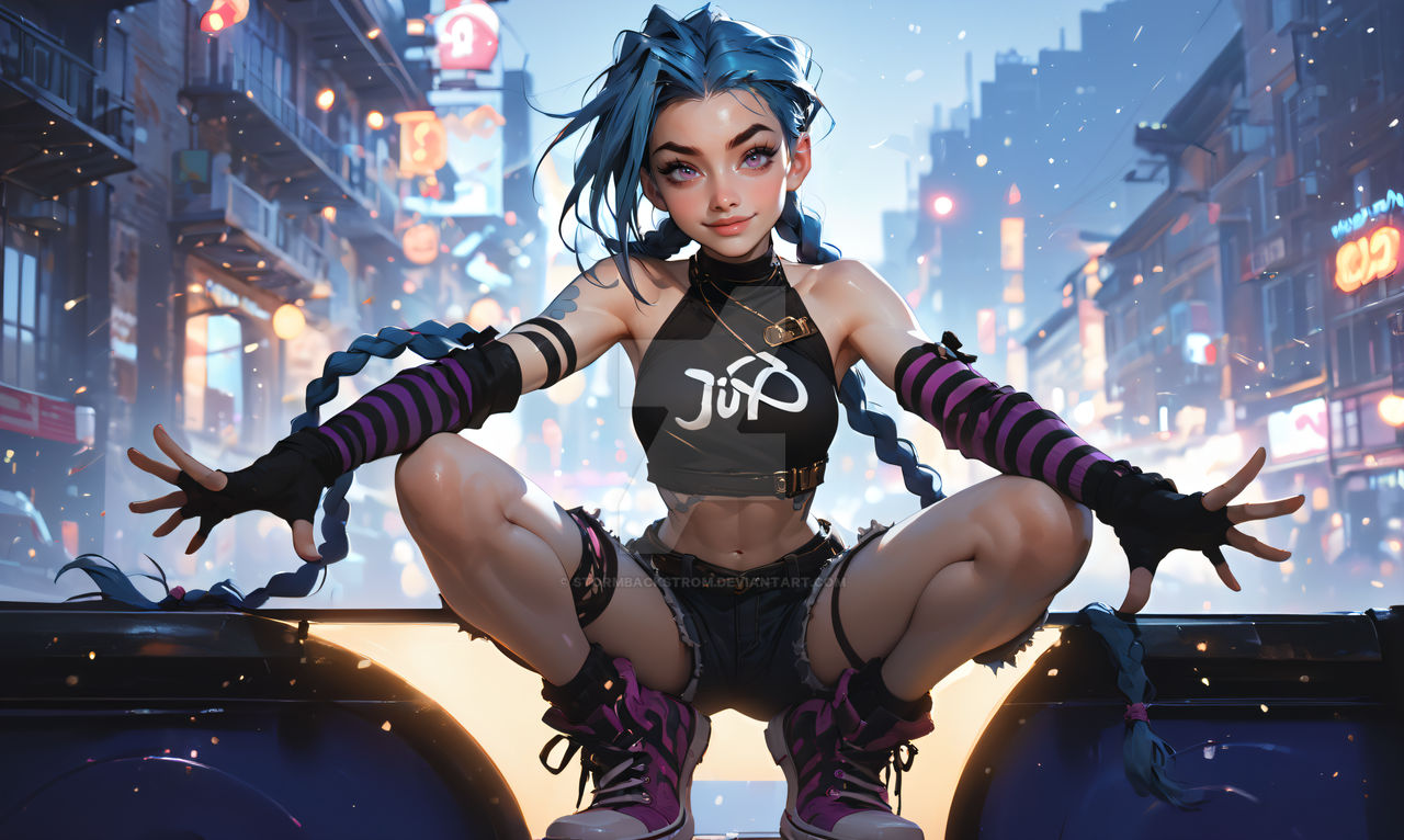 Jinx Back View Jinx wallpaper 14 by stormbackstrom on DeviantArt