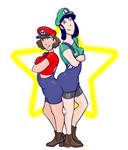 Mario Sisters by tart-barter
