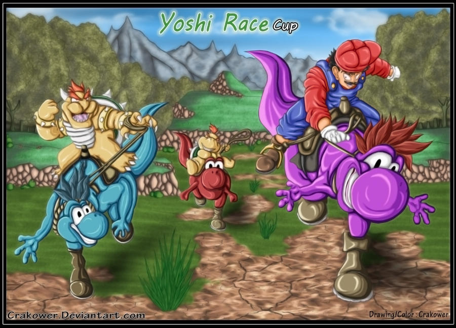 Yoshi race by Crakower on DeviantArt