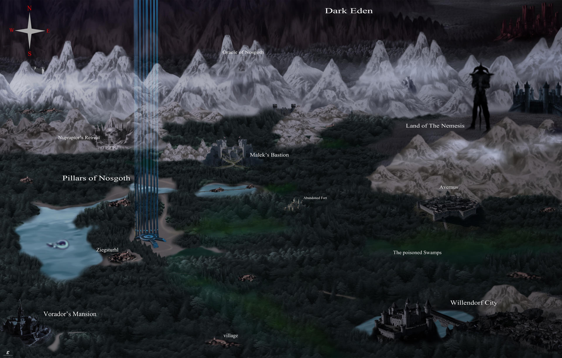 Blood Omen Remake : World Map Remake by Crakower on DeviantArt