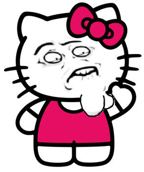 Look what i did to Hello Kitty's face :D