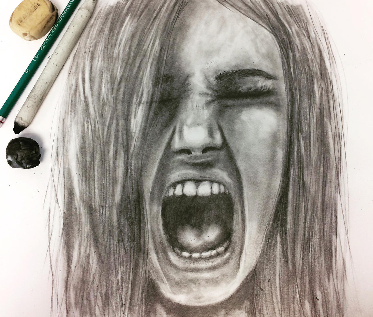 Scream Pencil Drawing by erikalancaster85 on DeviantArt