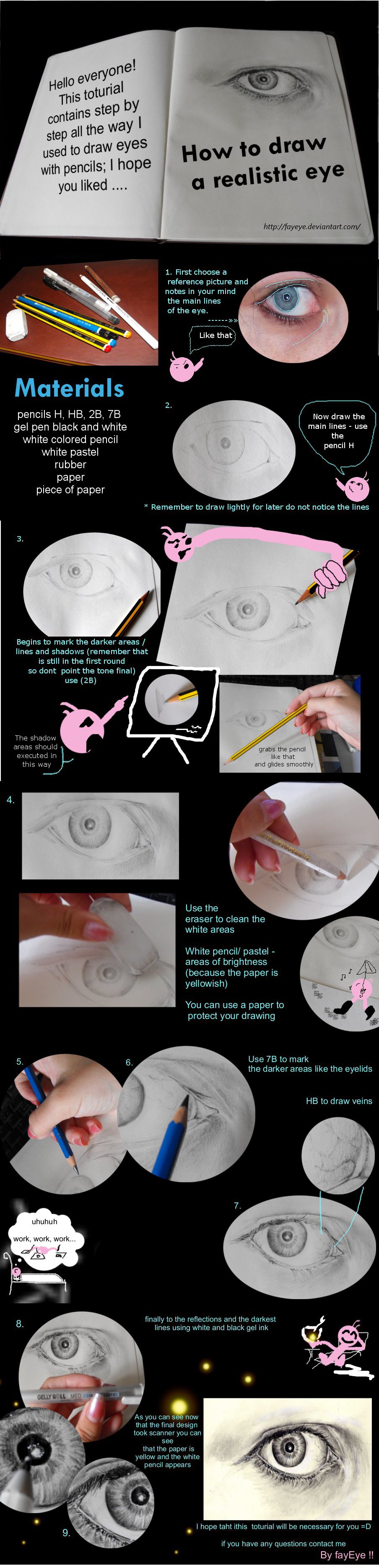 How to draw a realistic eye