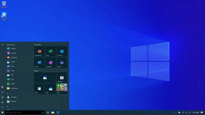 Windows 10 20H1 - Desktop - Start - Dark Theme