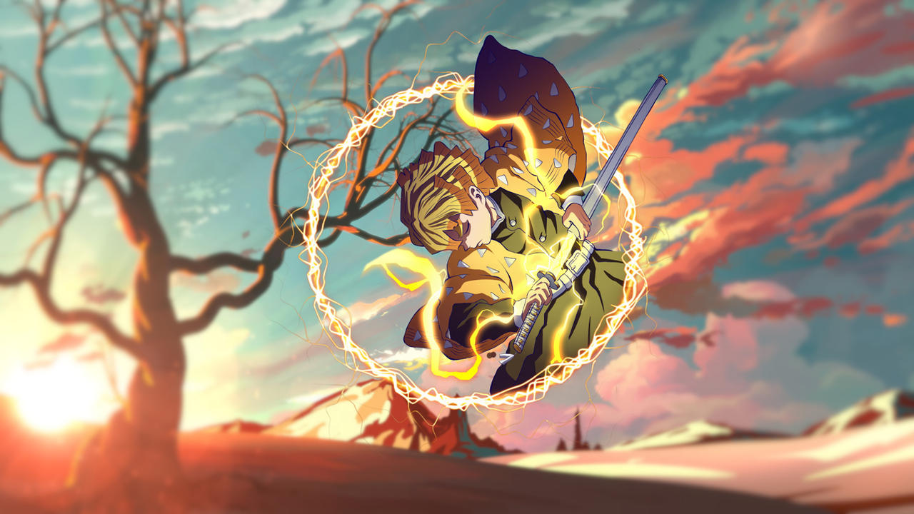 Zenitsu Wallpaper By Ericknhosedutor On Deviantart