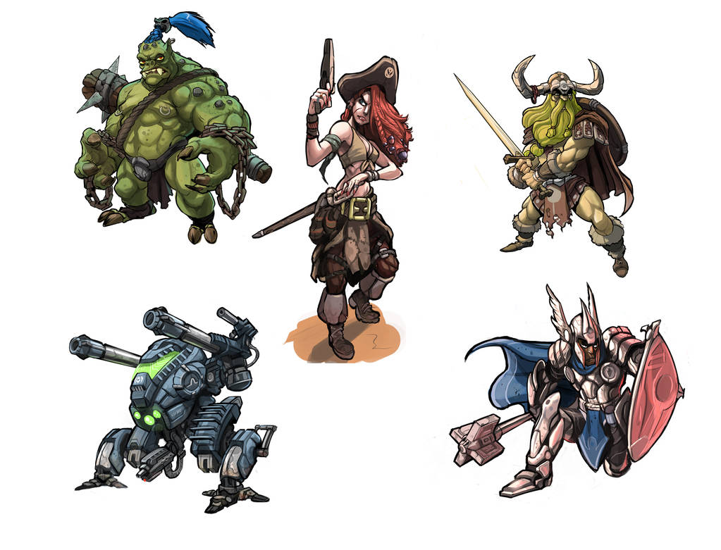 Miniatures concept art by SC4V3NG3R on DeviantArt