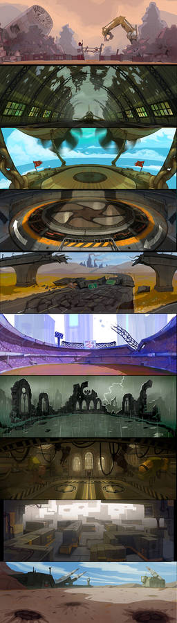 Dieselpunk Derby Demolition: Arenas