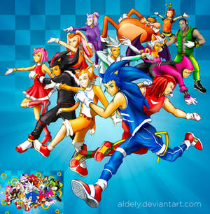 Sonic y amigos version humana