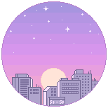 F2U Pixel City Sunrise Bubble