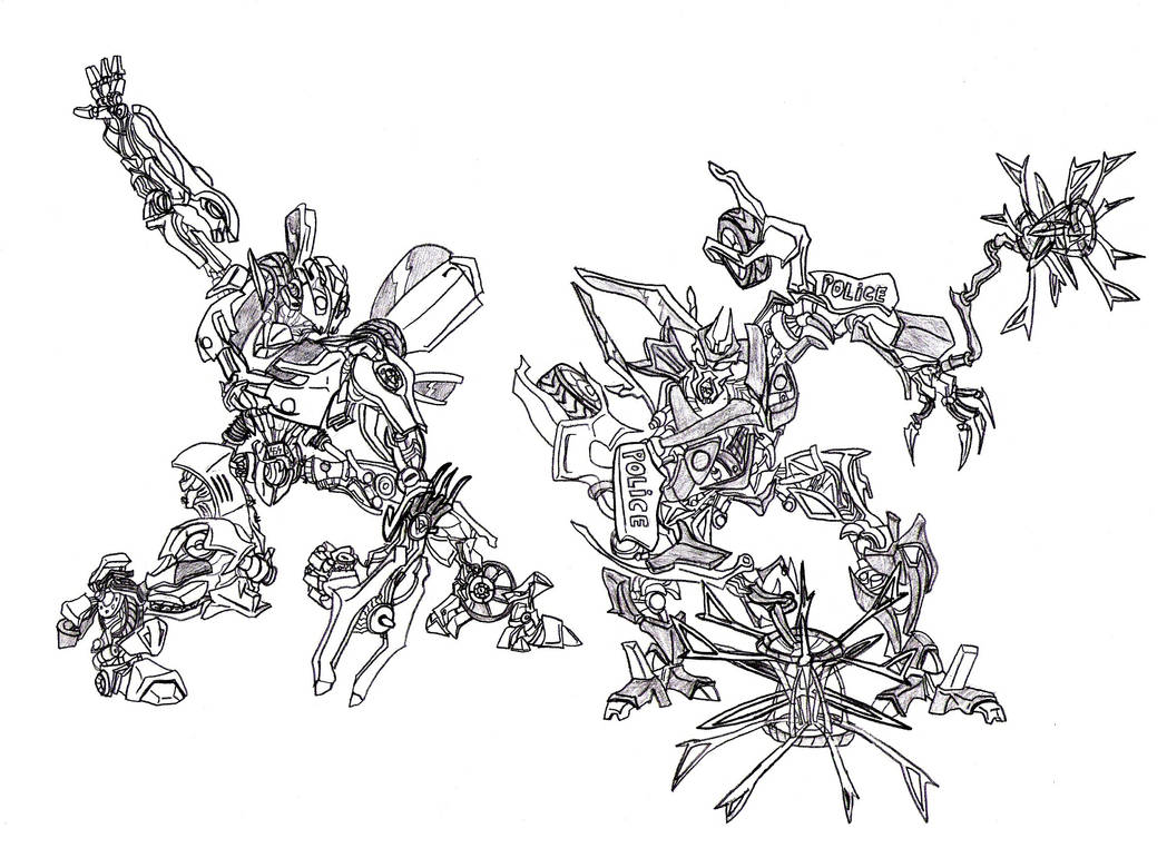 Трансформеры Barricade раскраска