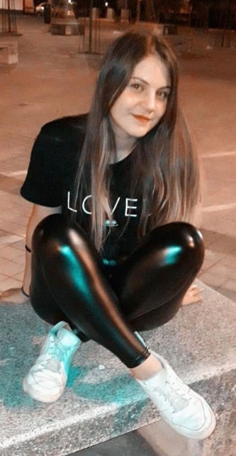 Adorable girl sitting in leather leggings by brfdf on DeviantArt