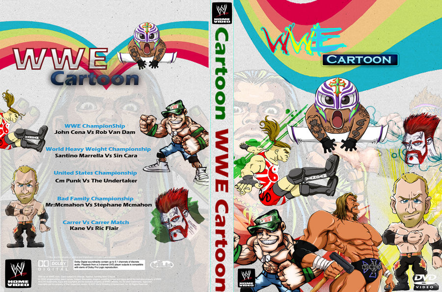 WWE Cartoon-DVD Cover (My First Cover Ever) by XRew7 on DeviantArt