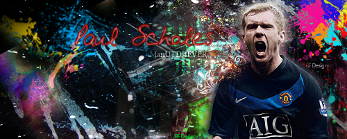 New : Splatter Signature ! Paul Scholes