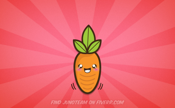 Kawaii carrot