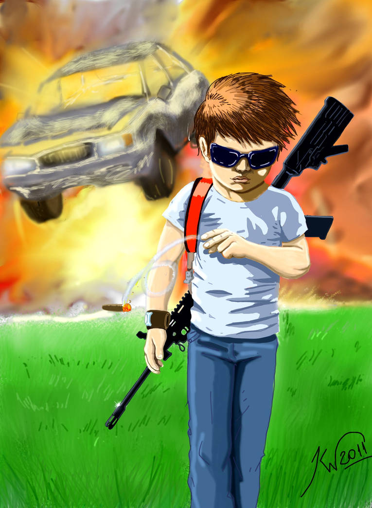 Exploding kid by ikarow on DeviantArt