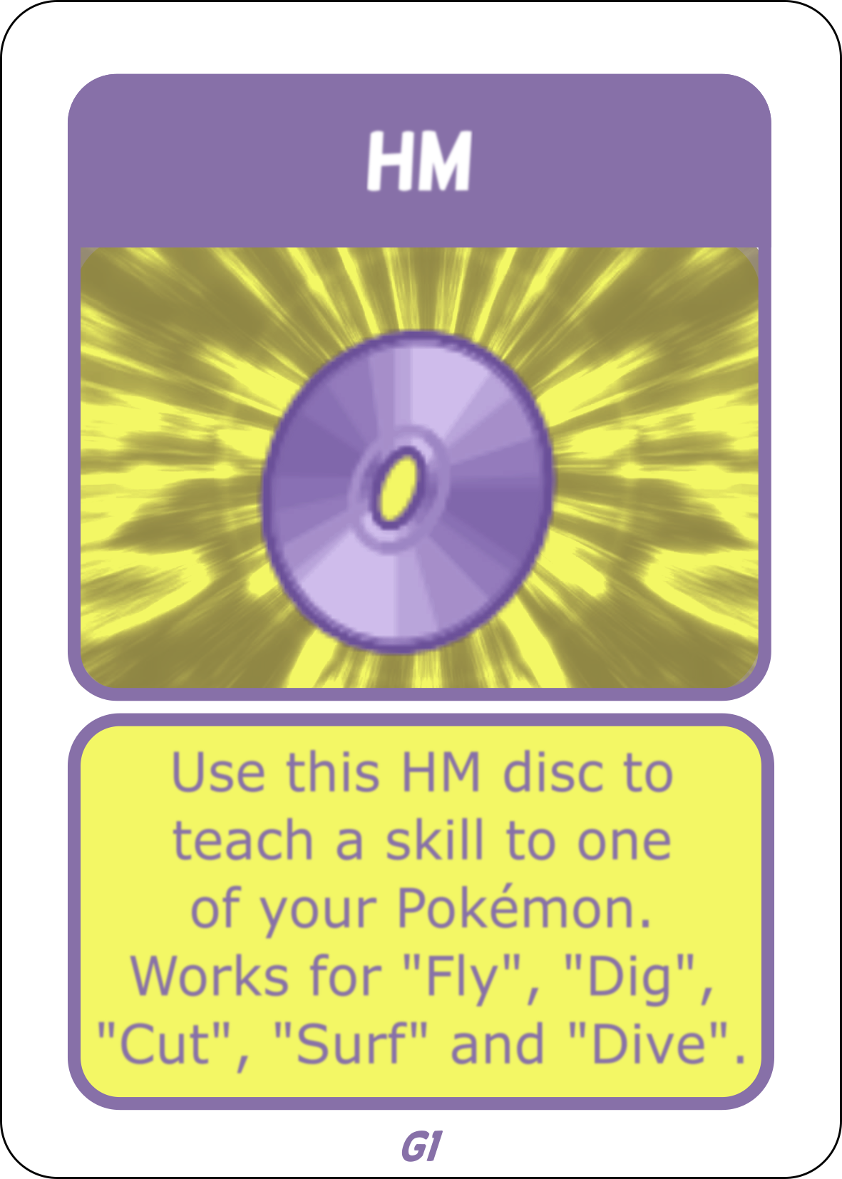 Pokemon Master Trainer RPG [HM] Item Card by Californiajonas on
