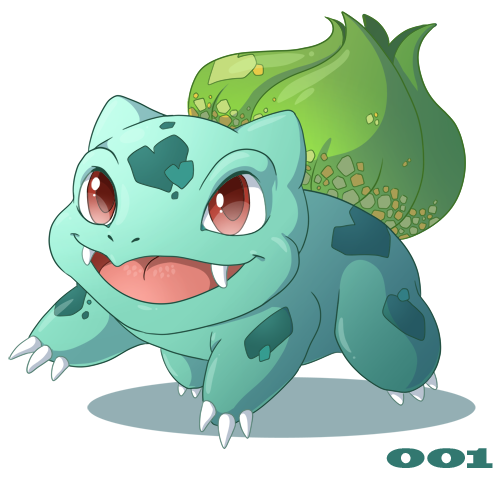 001 Shiny Bulbasaur by Penguinmelon on DeviantArt