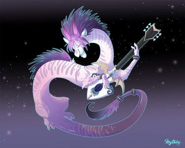 Dragon-A-Day 218 .Rockin' Rock-star.
