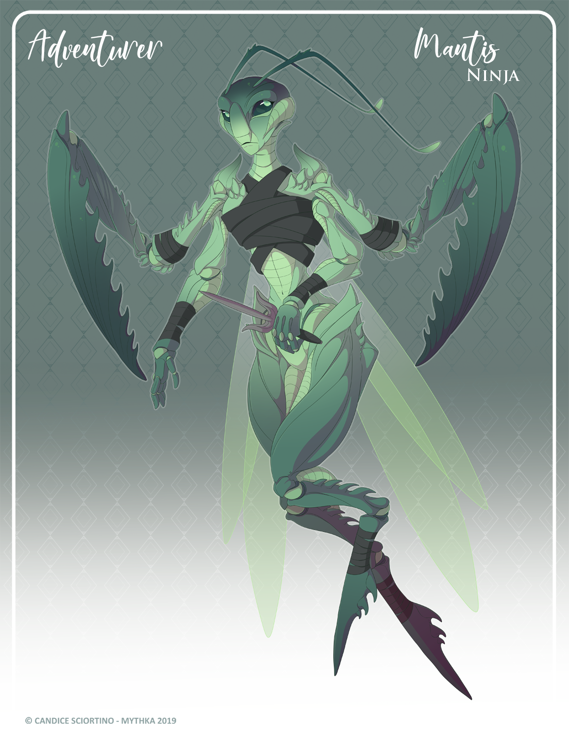 055 - (Adventurer) Mantis Ninja by Mythka on DeviantArt