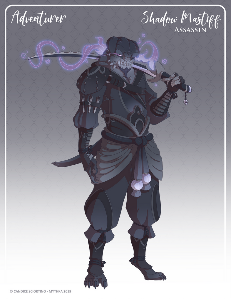 Shadow Mastiff 157 - (Adventurer) Shadow Mastiff Assassin by Mythka on DeviantArt