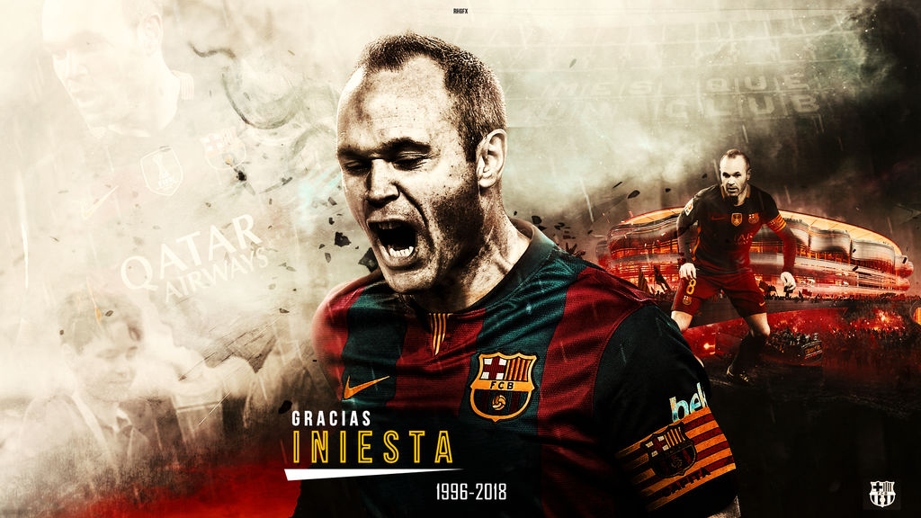 Iniesta Computer Background Andres Iniesta | Desktop Wallpaper | Farewell by RHGFX2 on DeviantArt