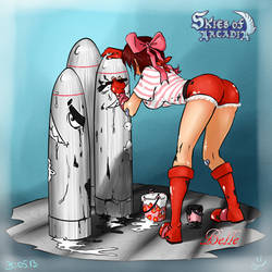 Belle the clumsy cannoneer.