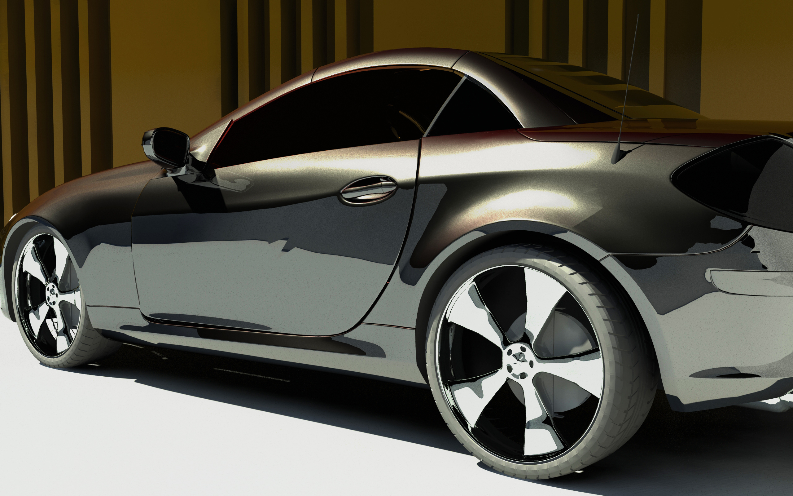 Mercedes SLK Side Render Wall