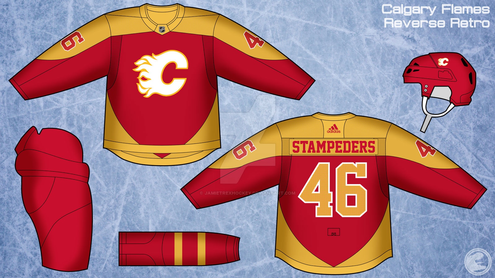 Calgary Flames - Concept Jersey Set : r/CalgaryFlames