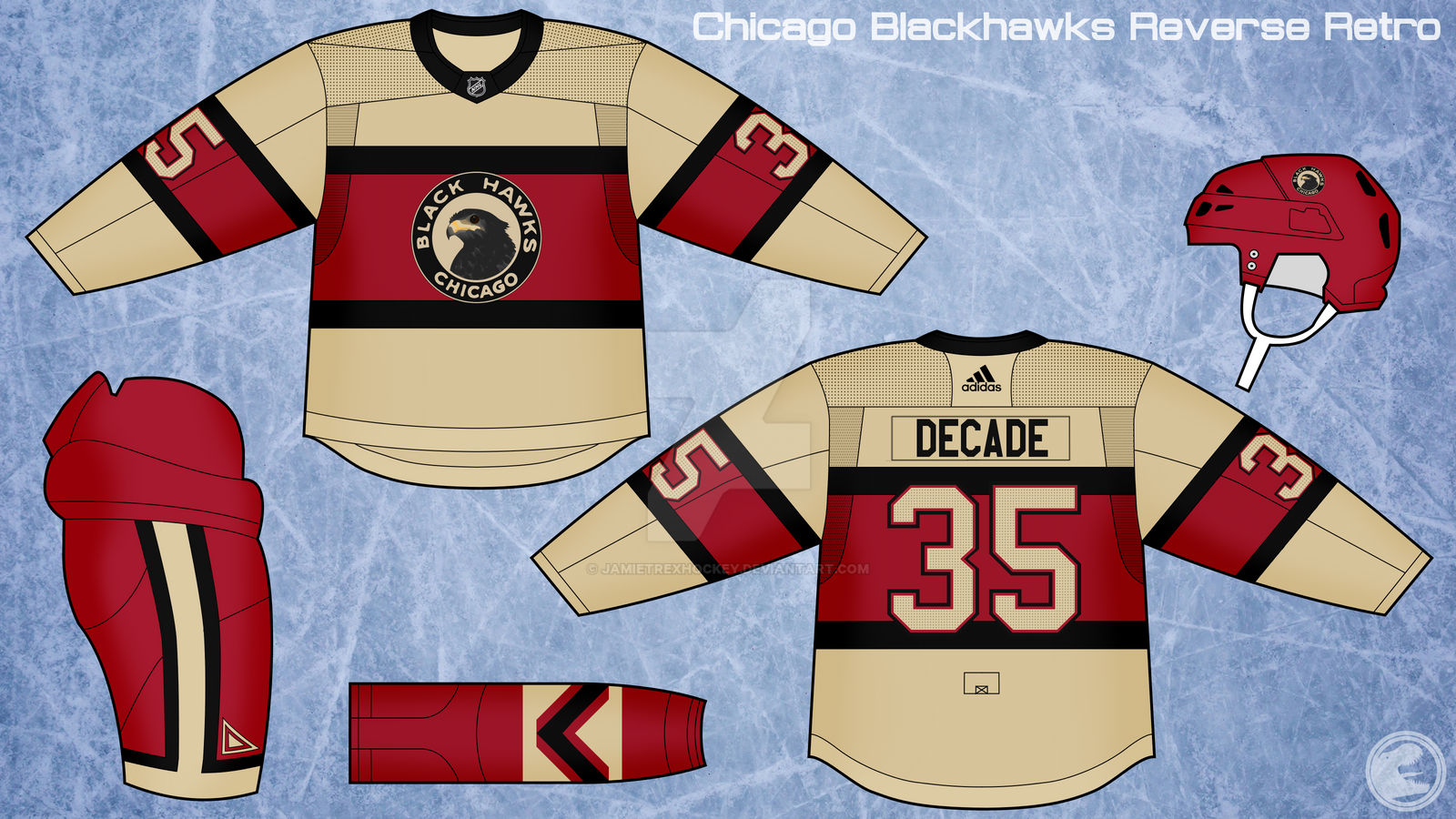 Personalized NHL Chicago Blackhawks Special Reverse Retro Redesign