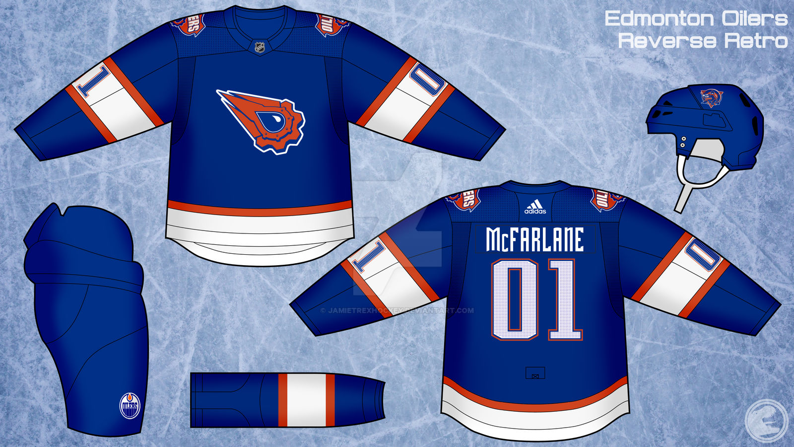 Someone redesigned the Oilers' Reverse Retro jersey and it's a