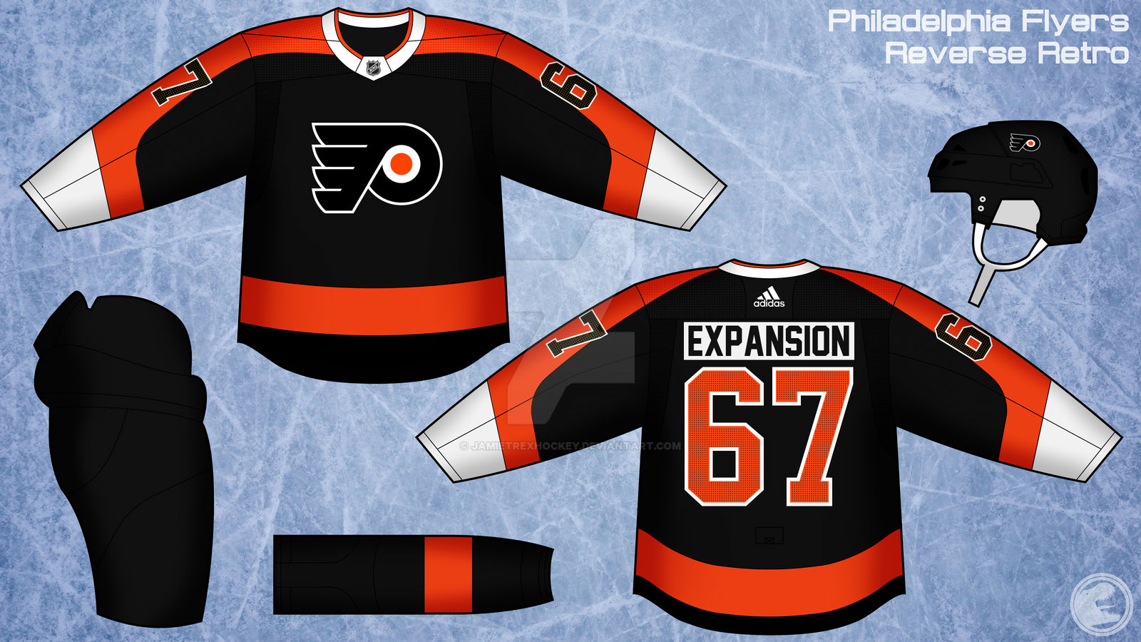 NHL Concept Series. Philadelphia Flyers Alternate Uniform.