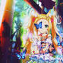 wallpaper Neko and butterfly