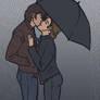 rainy day kisses