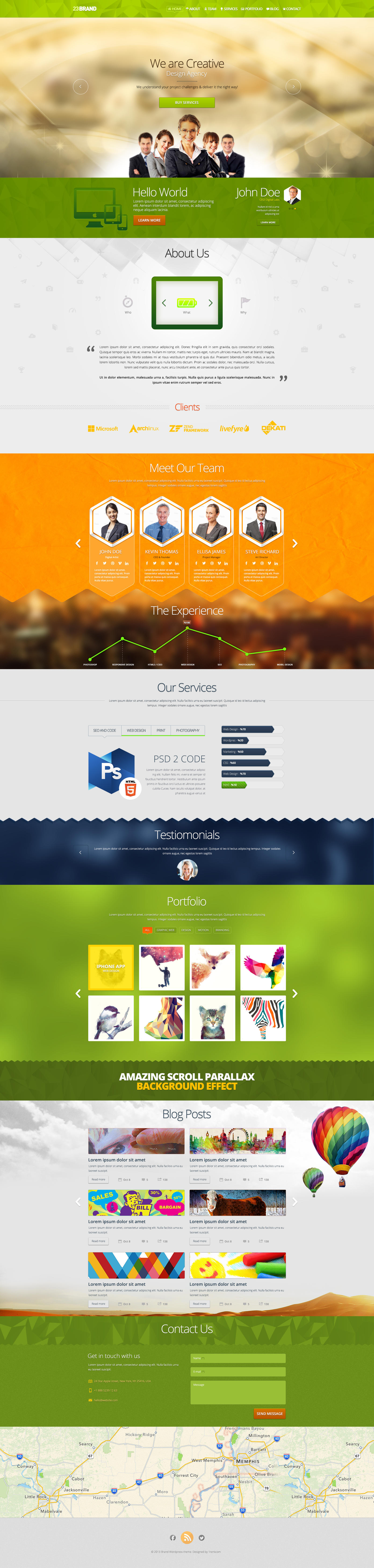 Single Page PSD