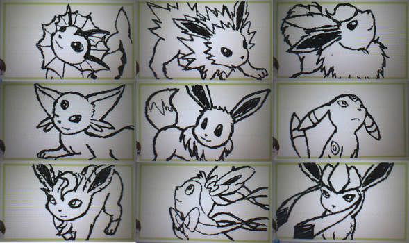 Eeveelutions a la Swapnote