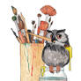 Art student owl