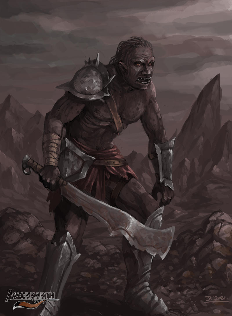 Deviantart Concept Art Orc Warrior Sharing With You Guys, A Death