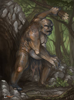 Wild Ogre - Avorkarth Illustration