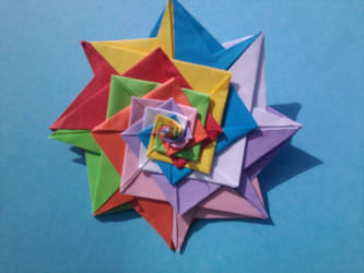 Octagonal spiral T.F. colorfull version