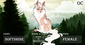 Softshine | Dame | Shadowclan Perma-Queen | OC by HayleyRPG