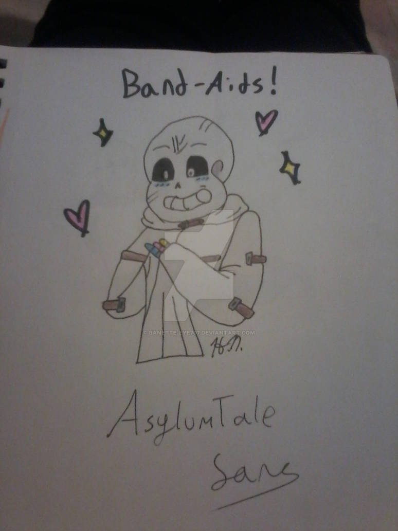 AsylumTale Sans (Band-Aids) by Banette-Eye707 on DeviantArt